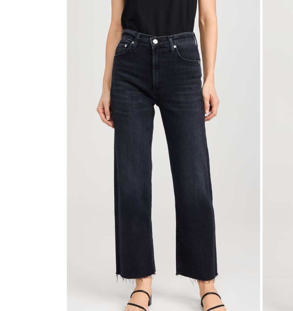 Citizens of Humanity Palma Black Straight Leg Jeans Size 26